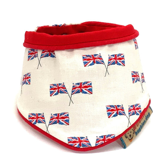 British Heritage Union Jack Snap - on Dog Bandana (reversible) - Hughies Dog Accessories