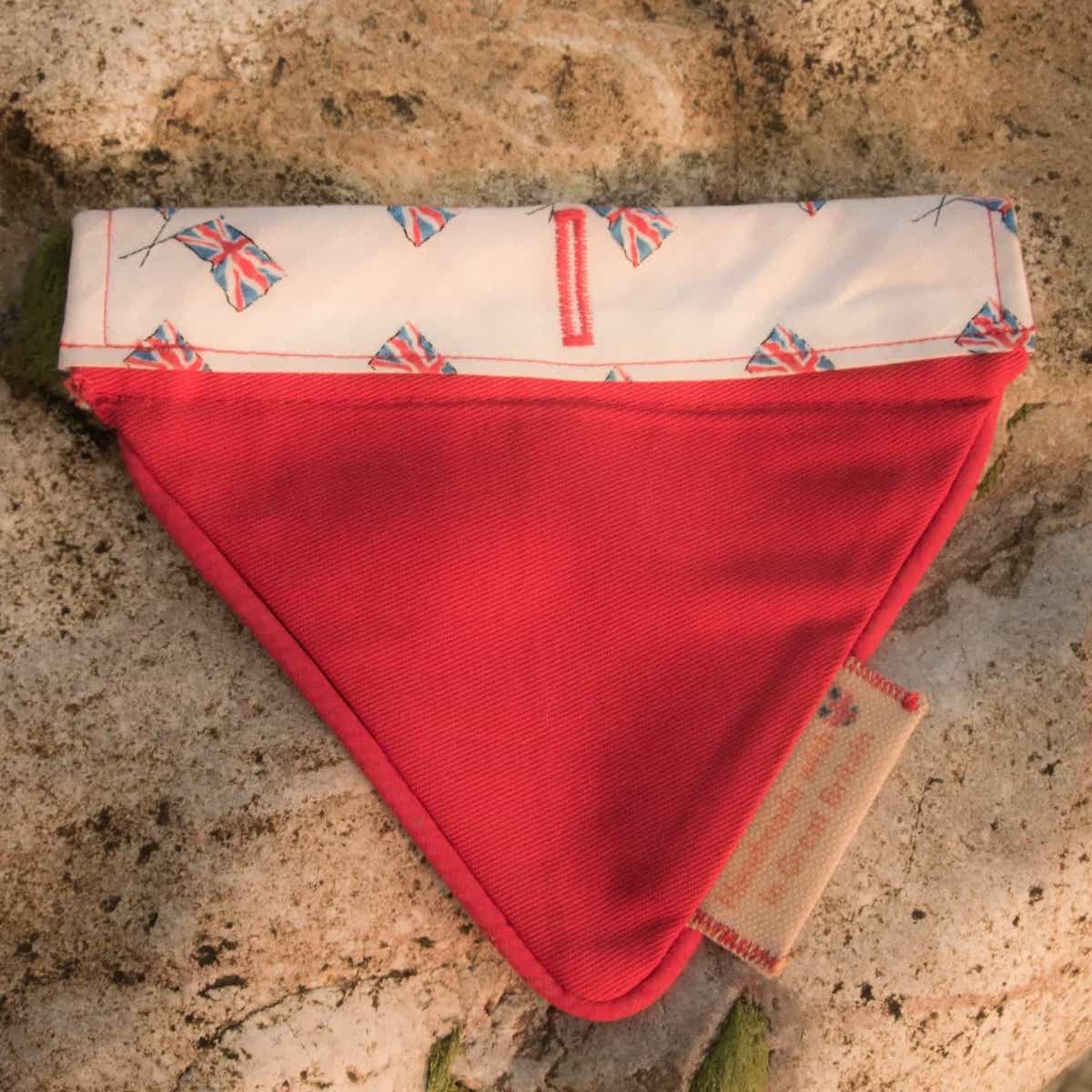 British Heritage Union Jack Over-collar Dog Bandana (reversible) - Hughies Dog Accessories