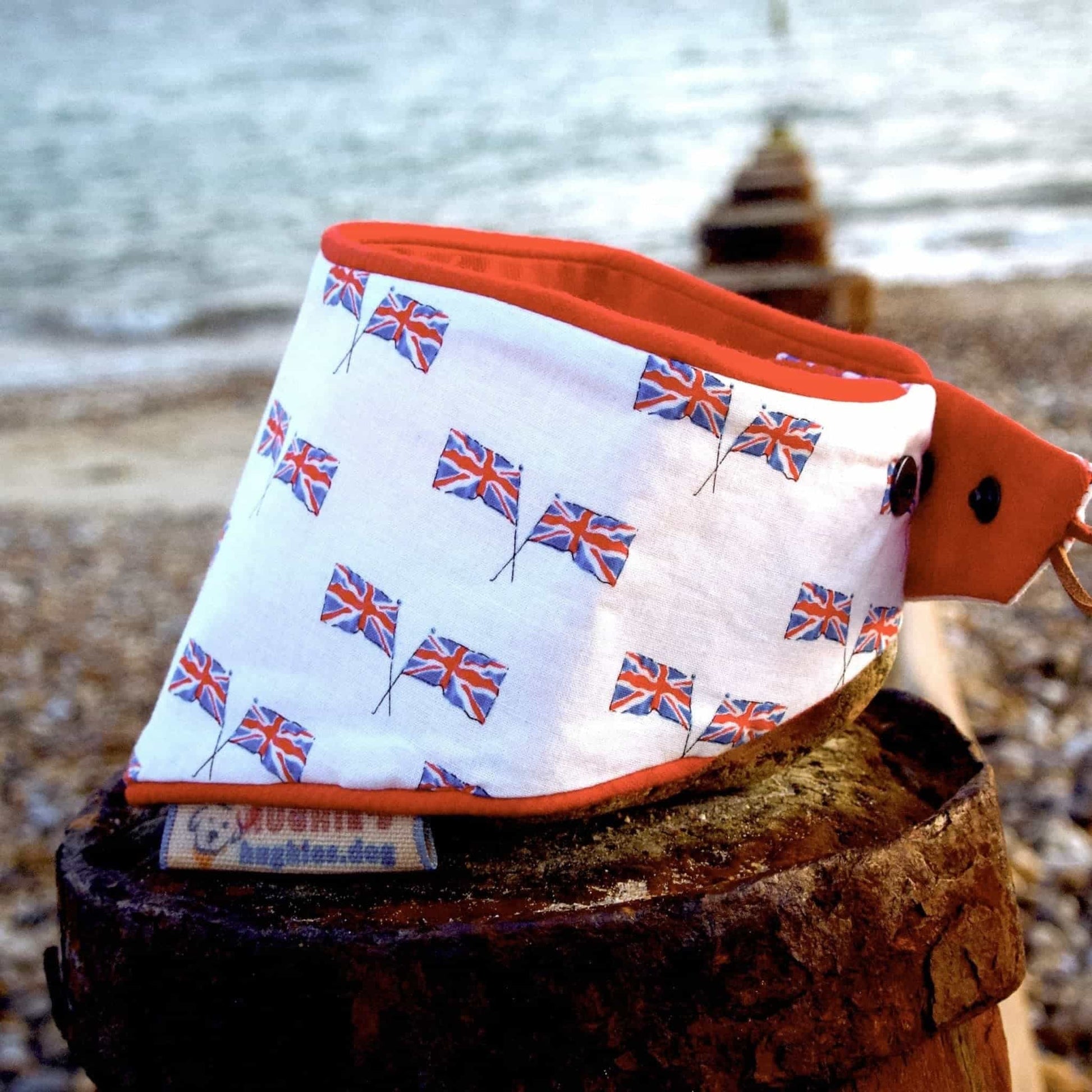 British Heritage Union Jack Snap-on Dog Bandana (reversible) - Hughies Dog Accessories