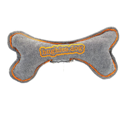 Herringbone Tweed Soft Bone Dog Toy - Hughies Dog Accessories