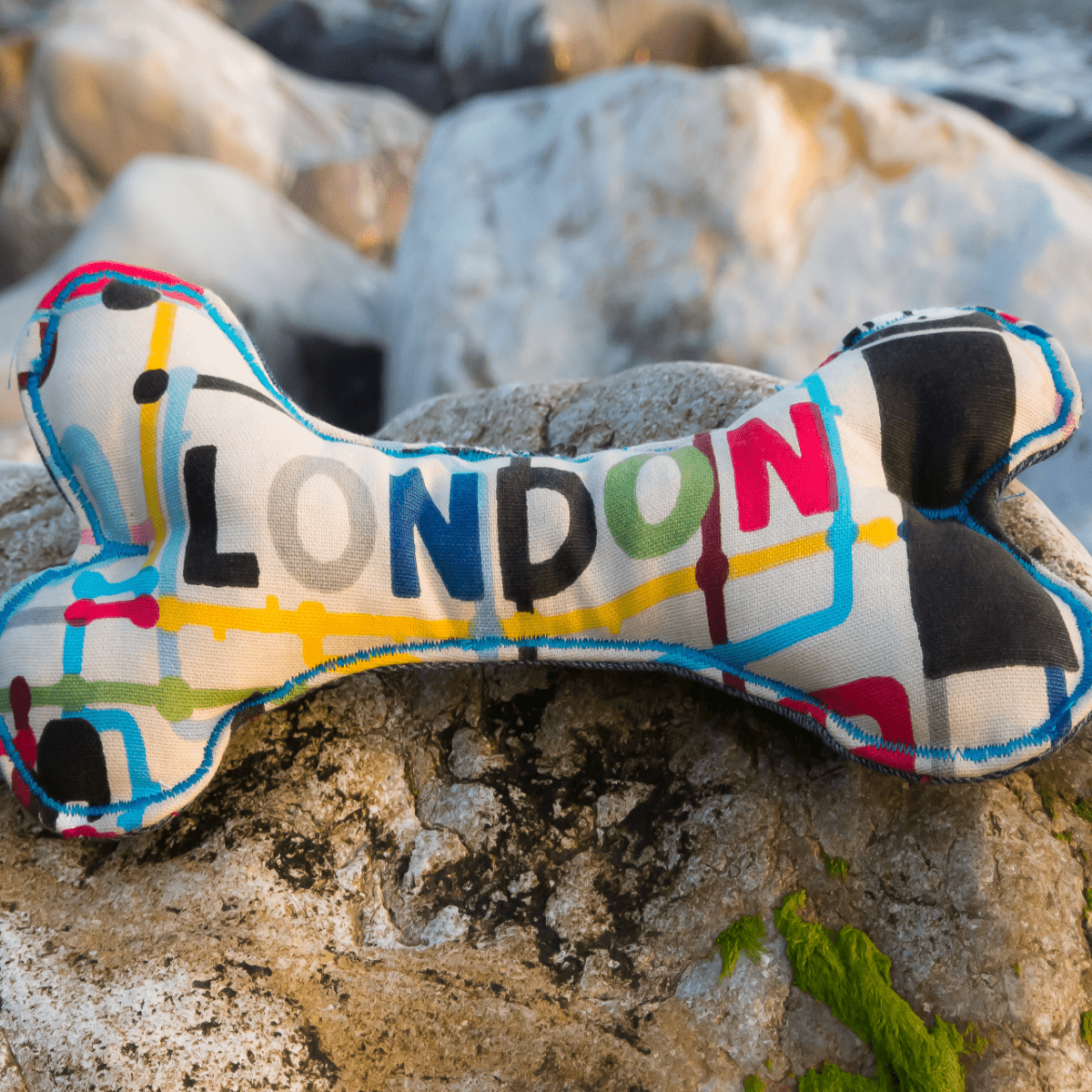 London Soft Dog Bone Toy - Hughies Dog Accessories