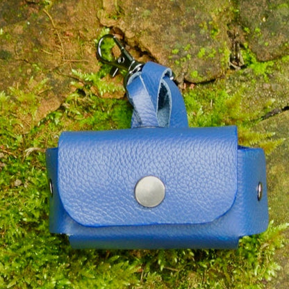 Repurposed Leather Pet Waste Bag Dispenser - Hughies Dog Accessories