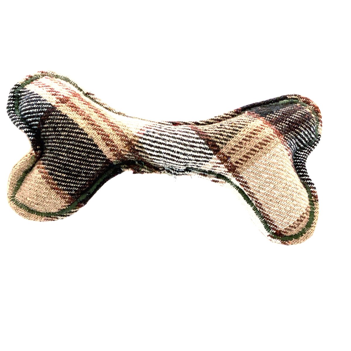 Tweed Grey Soft Dog Bone Toy - Hughies Dog Accessories