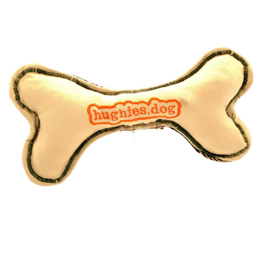 Tweed Grey Soft Dog Bone Toy - Hughies Dog Accessories